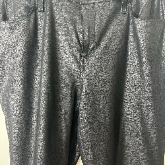 Chico’s Black Shimmer Pants Size 1.5 (M-10) NWT Button/zip With Pockets - Picture 3 of 4